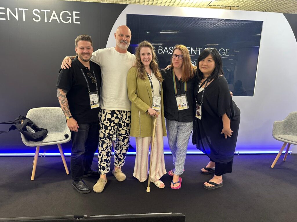 Entertainment Lions for Gaming 2026 Jurors posing together after their panel at Cannes Lions.